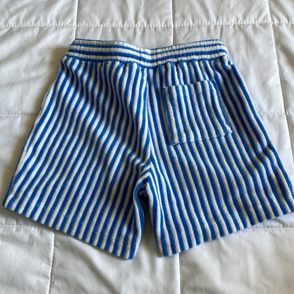 H&M Kids Toddler 5T Terry Cloth Shorts Blue Pull On Elastic Waist Drawstring - Picture 5 of 9